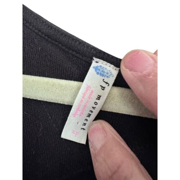 Free People We The Free Women's Black Intimately Downtime Jumpsuit Size Small - Picture 4 of 7